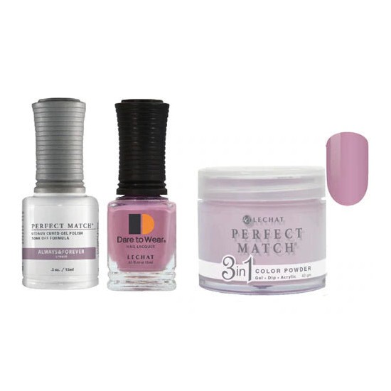 Lechat Dip, Gel, Polish Trio Always & Forever #072, 3pc Bundle