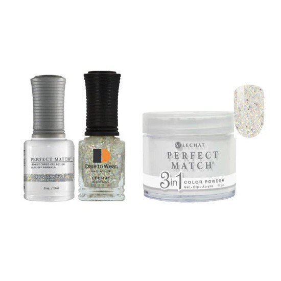 Lechat Dip, Gel, Polish Trio Brazilian Muse #088, 3pc Bundle