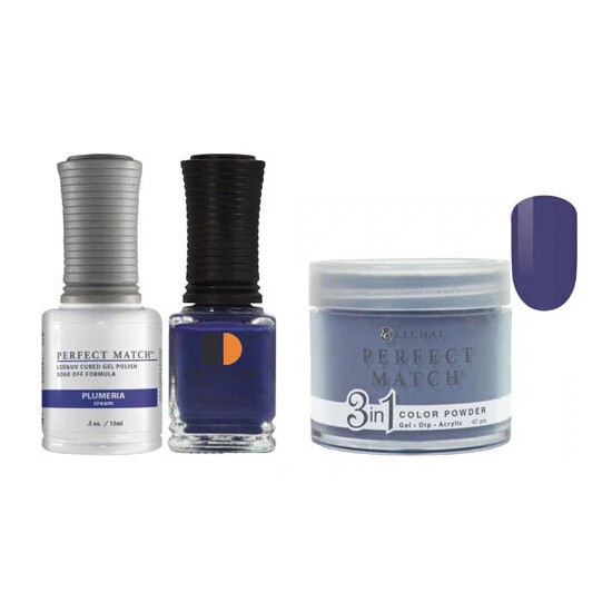 Lechat Dip, Gel, Polish Trio Plumeria #101, 3pc Bundle