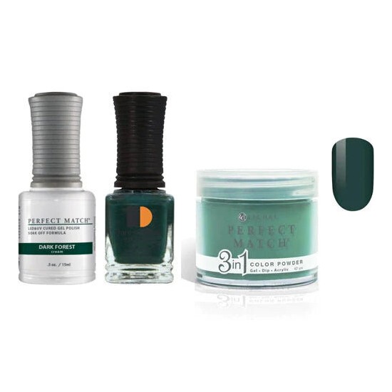 Lechat Dip, Gel, Polish Trio Dark Forest #106, 3pc Bundle