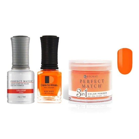 Lechat Dip, Gel, Polish Trio Lollipop #117, 3pc Bundle