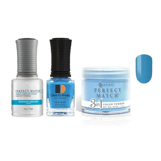 Lechat Dip, Gel, Polish Trio Morning Melody #146, 3pc Bundle