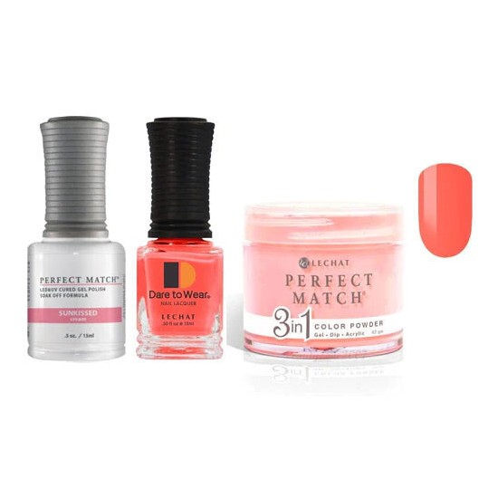 Lechat Dip, Gel, Polish Trio Sunkissed #153, 3pc Bundle