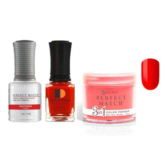 Lechat Dip, Gel, Polish Trio Heatwave #154, 3pc Bundle