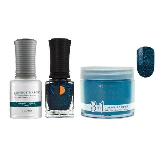 Lechat Dip, Gel, Polish Trio Showstopper #157, 3pc Bundle