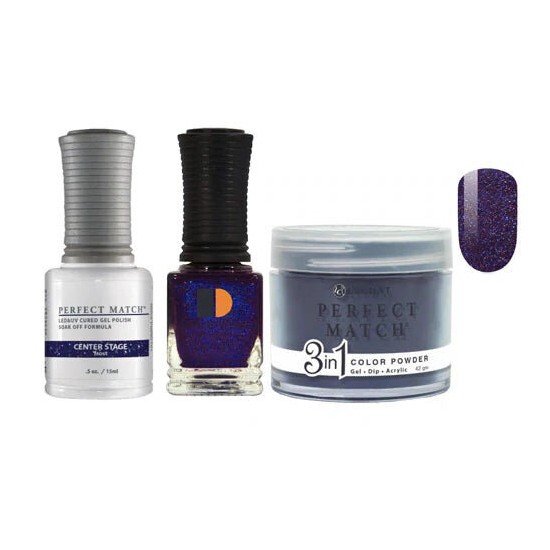 Lechat Dip, Gel, Polish Trio Center Stage #161, 3pc Bundle