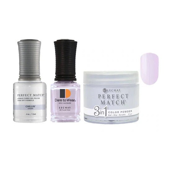 Lechat Dip, Gel, Polish Trio Chillin' #164, 3pc Bundle