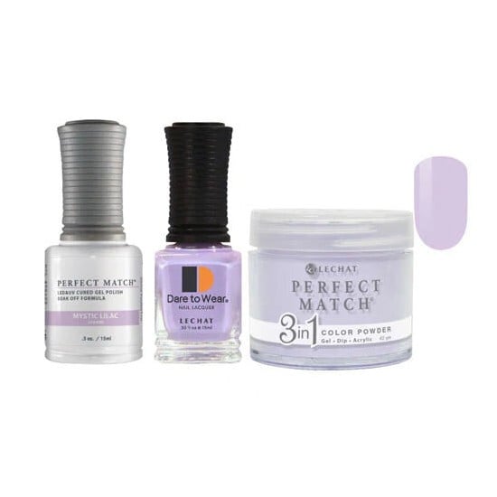 Lechat Dip, Gel, Polish Trio Mystic Lilac #170, 3pc Bundle