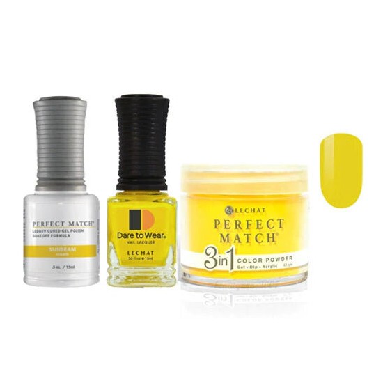 Lechat Dip, Gel, Polish Trio Sunbeam #176, 3pc Bundle