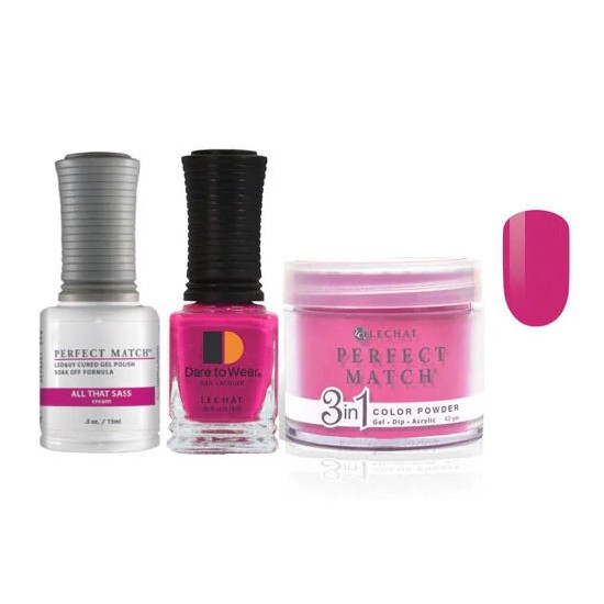 Lechat Dip, Gel, Polish Trio All That Sass #179, 3pc Bundle