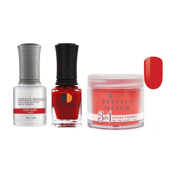 Lechat Dip, Gel, Polish Trio Flirt Alert #187, 3pc Bundle
