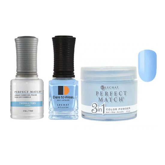 Lechat Dip, Gel, Polish Trio Twinkle Toes #197, 3pc Bundle