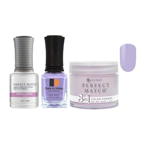Lechat Dip, Gel, Polish Trio Magical Wings #198, 3pc Bundle