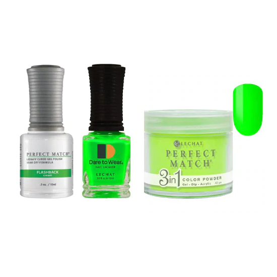 Lechat Dip, Gel, Polish Trio Flashback #203, 3pc Bundle