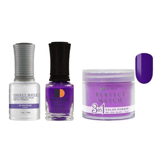 Lechat Dip, Gel, Polish Trio Hi-Voltage #204, 3pc Bundle