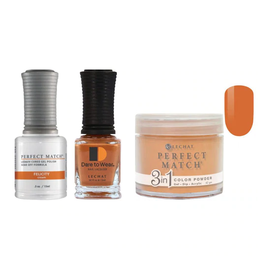 Lechat Dip, Gel, Polish Trio Felicity #205, 3pc Bundle