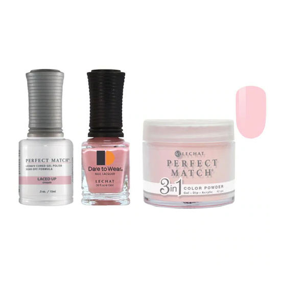 Lechat Dip, Gel, Polish Trio Laced Up #212, 3pc Bundle