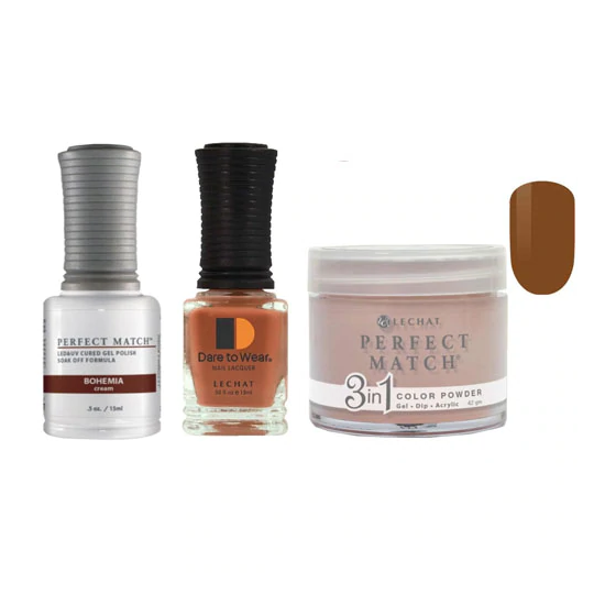 Lechat Dip, Gel, Polish Trio Bohemia #231, 3pc Bundle