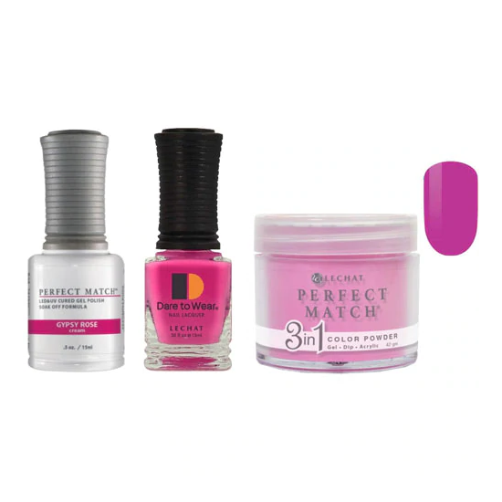 Lechat Dip, Gel, Polish Trio Gypsy Rose #234, 3pc Bundle