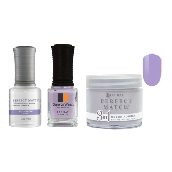 Lechat Dip, Gel, Polish Trio Hush-Hush #244, 3pc Bundle