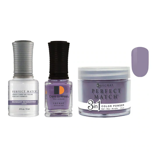 Lechat Dip, Gel, Polish Trio Midnight Rendezvous #245, 3pc Bundle