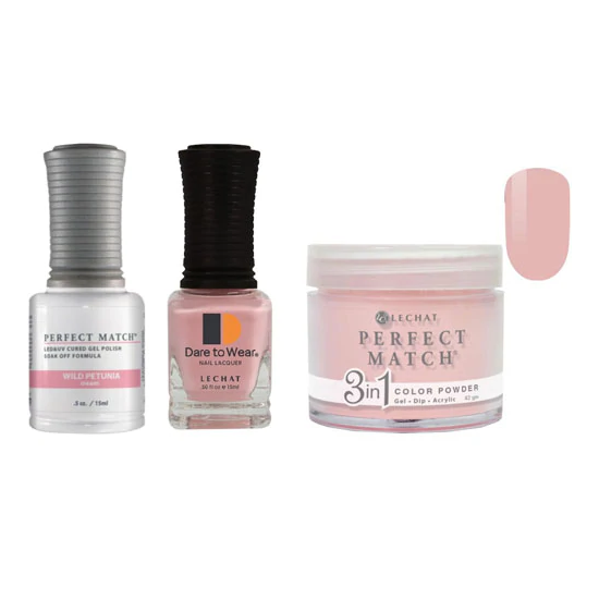 Lechat Dip, Gel, Polish Trio Wild Petunia #247, 3pc Bundle