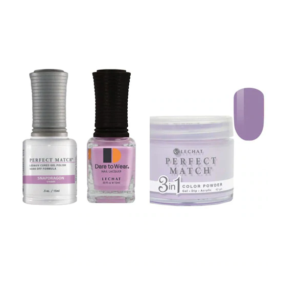 Lechat Dip, Gel, Polish Trio Lavender Fields #249, 3pc Bundle