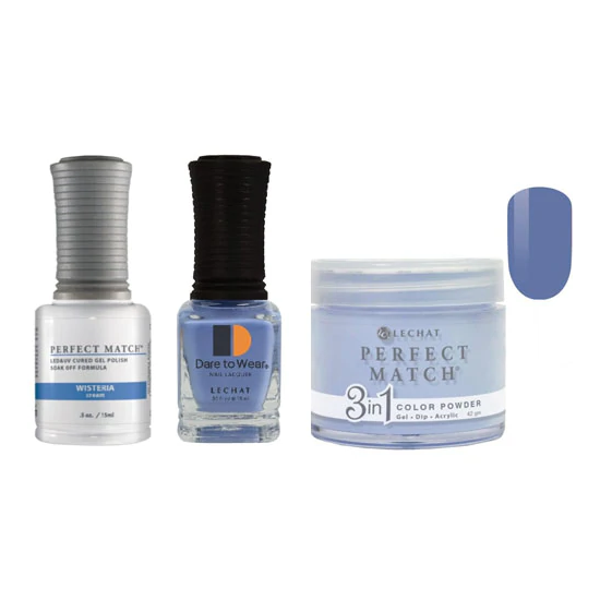 Lechat Dip, Gel, Polish Trio Wisteria #250, 3pc Bundle
