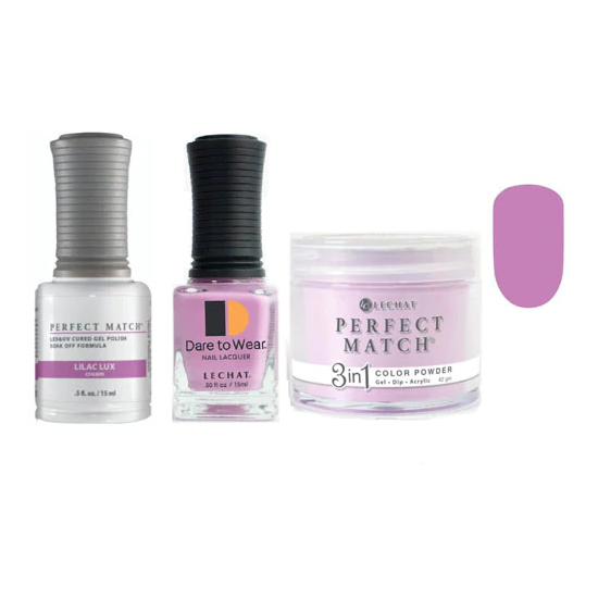 Lechat Dip, Gel, Polish Trio Lilac Lux #267, 3pc Bundle
