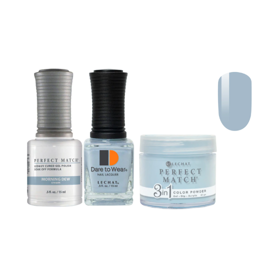 Lechat Dip, Gel, Polish Trio Morning Dew #273, 3pc Bundle