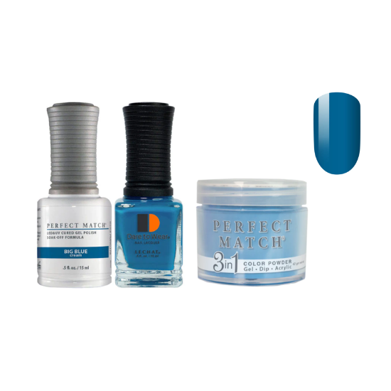 Lechat Dip, Gel, Polish Trio Big Blue #278, 3pc Bundle