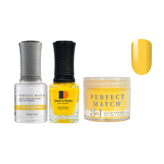 Lechat Dip, Gel, Polish Trio Hello Sunshine #280, 3pc Bundle