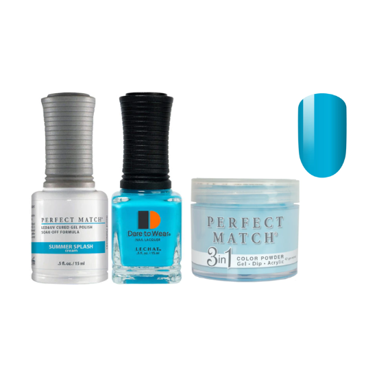 Lechat Dip, Gel, Polish Trio Summer Splash #281, 3pc Bundle