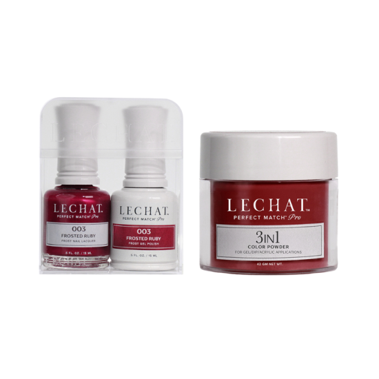 Lechat Perfect Match Pro Trio #03 Frosted Ruby, 3pc Bundle