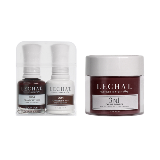 Lechat Perfect Match Pro Trio #04 Cranberry Kiss, 3pc Bundle