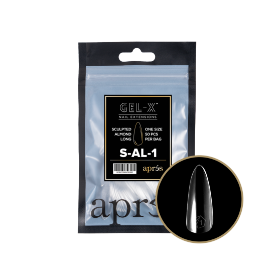 APRÉS  Sculpted Almond Long Size 01, Refill Tips