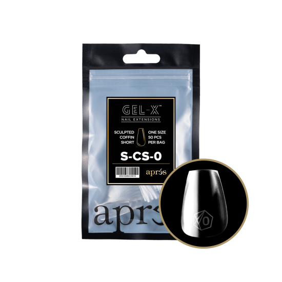 APRÉS  Sculpted Coffin Short Size 0, Refill Tips