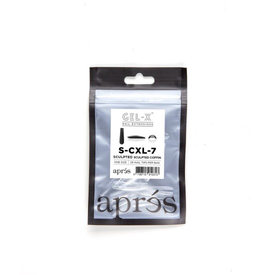 Apres - Gel X Sculpted Coffin XL Size 7 Refill Tips Sculpted Tips