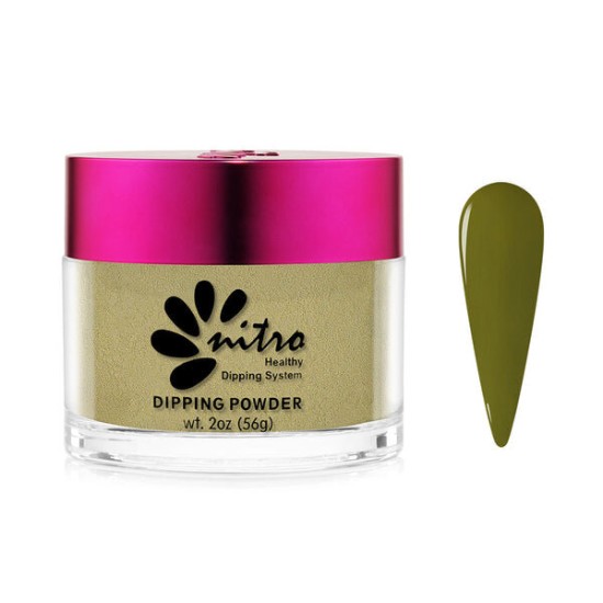 Nitro Amber Dip Powder #58 Army Green, 2oz
