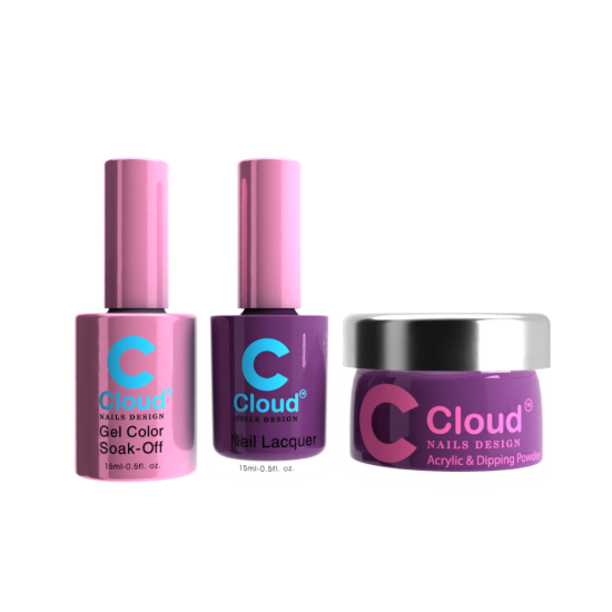 Chisel Cloud Dip, Gel & Polish #111 Florida, Trio Bundle