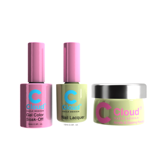 Chisel Cloud Dip, Gel & Polish #117 Florida, Trio Bundle