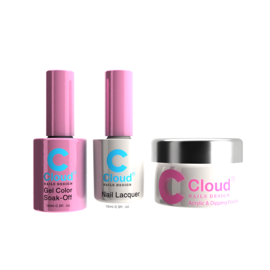 Chisel Cloud Dip, Gel & Polish #118 Florida, Trio Bundle