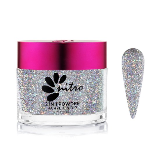 Nitro Diamond Dip Powder #A121 Pixie Dust, 2oz