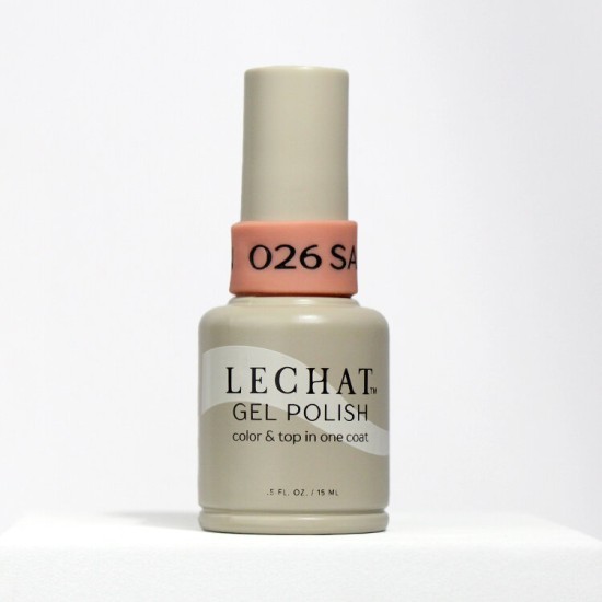 Lechat Gel Polish Salmon Run #26, No More Top Coat, 0.5 fl oz
