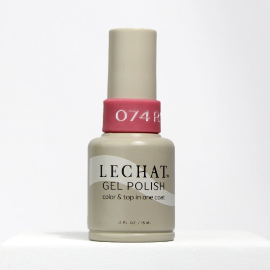 Lechat Gel Polish Rosy Glow #74, No More Top Coat, 0.5 fl oz