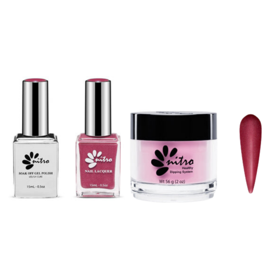Nitro Nails Dip Powder, Gel Polish Trio #30, 3pc Bundle