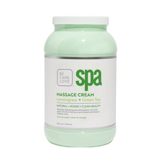 BCL SPA Massage Cream Lemongrass Green Tea, 128oz