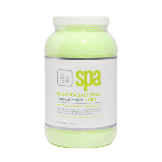 BCL SPA Dead Sea Salt Soak Mojito Mint CBD, 128oz