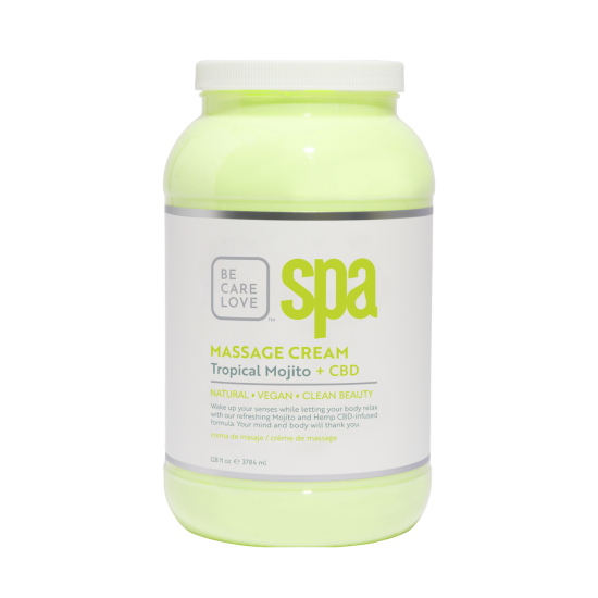 BCL SPA Massage Cream Mojito Mint CBD, 128oz