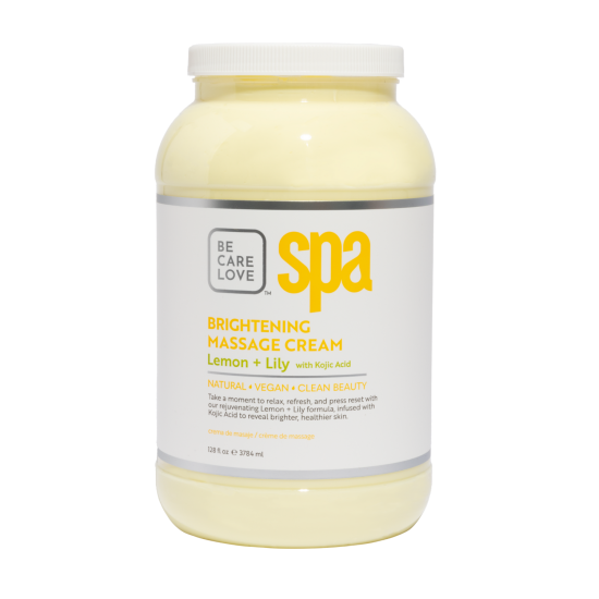 BCL SPA Massage Cream Brightening Lemon Lily, 128oz